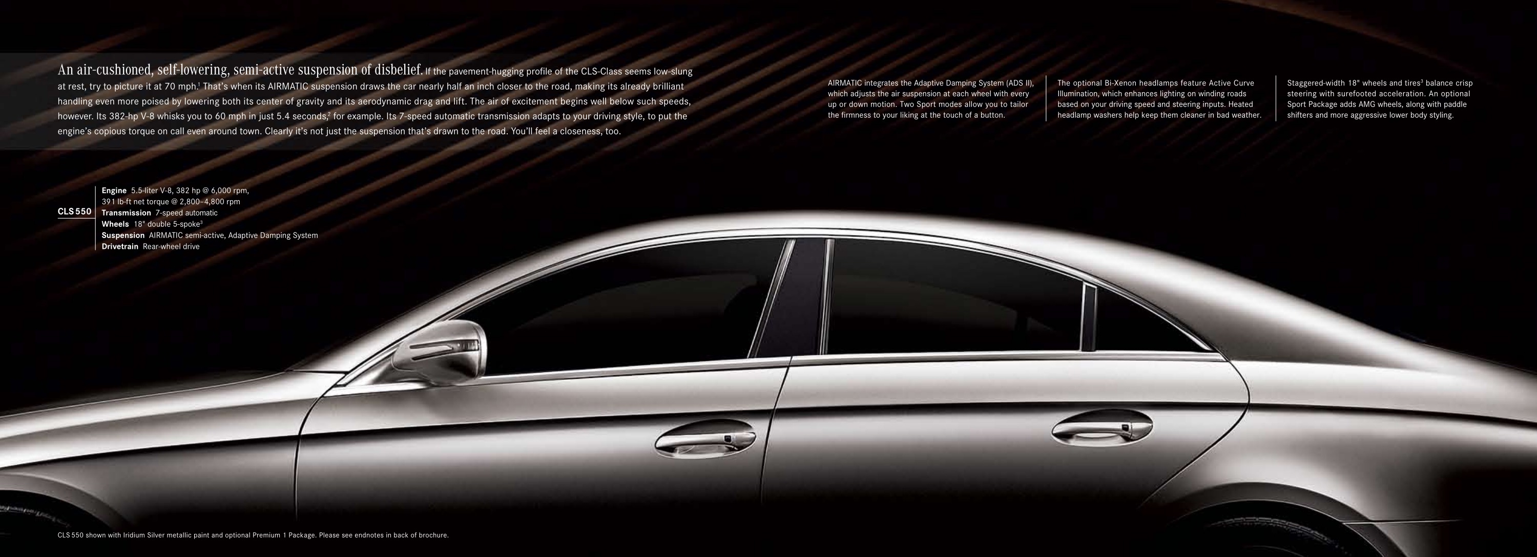 2010 Mercedes-Benz CLS-Class Brochure Page 1